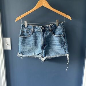 pacsun high rise denim shorts